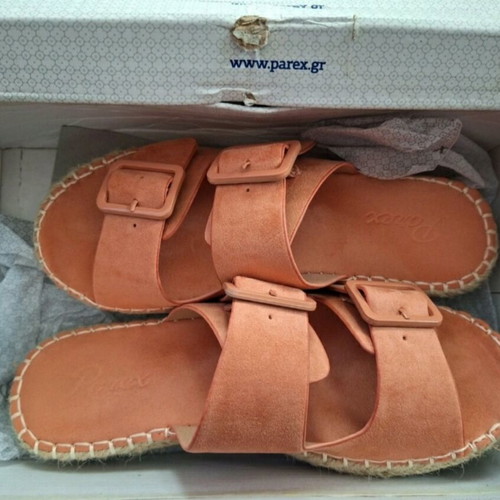 Parex salmon slippers like new, size 36, pink