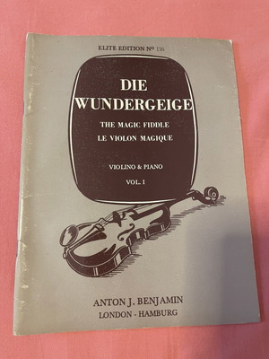 Die Wundergeige Vol. I violin and piano music book used