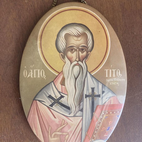 Saint Titus icon used, Crete