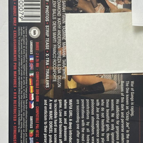 Mafia Girl DVD used, Marc Dorcel Prestige adult collector edition