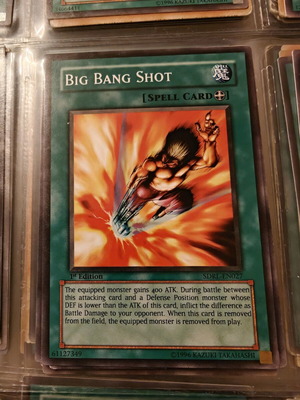 Yu-Gi-Oh card Big Bang Shot like new