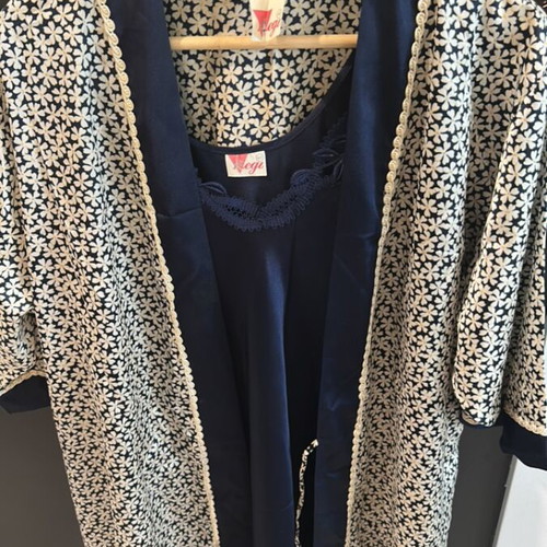 Women's nightgown and robe set new, blue, size L