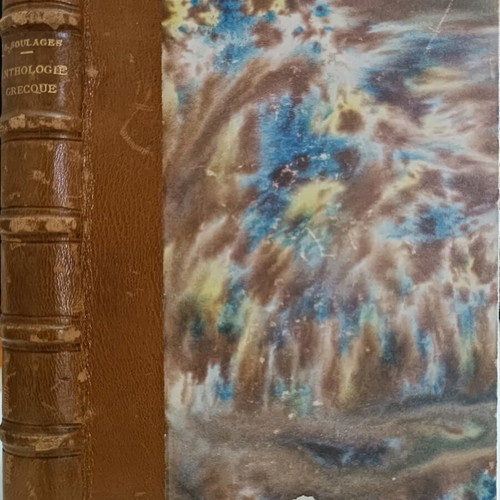Les plus jolies roses de l' Anthologie Grecque leatherbound volume used, 104 years old