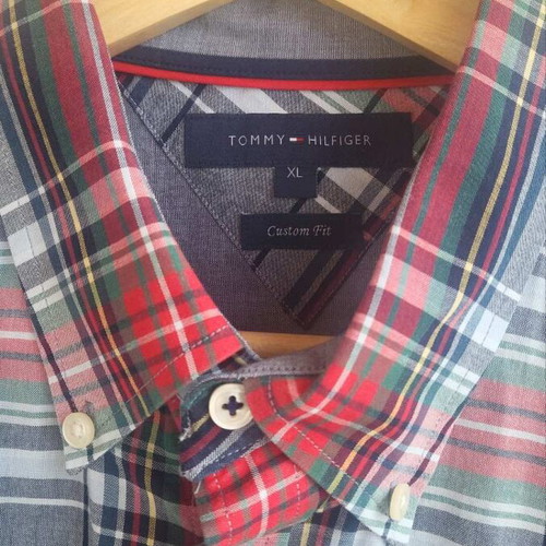 Tommy Hilfiger men's checked shirt XL like new