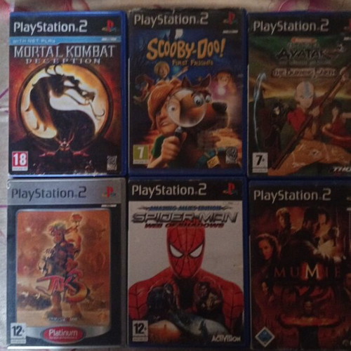 PlayStation 2 game bundle with 6 games