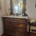 Antique buffet from 1900 used, solid walnut
