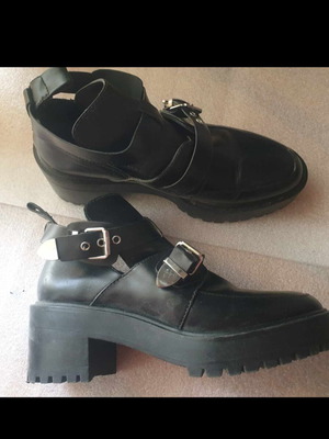 Pull & Bear boots new, size 38 fitting 37, black
