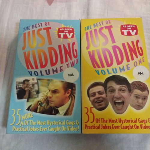 The Best of Just Kidding Volume One & Two VHS tapes used, 2 pieces