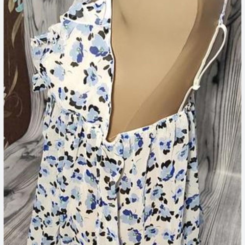 H&M pajama set like new, white and blue, size L