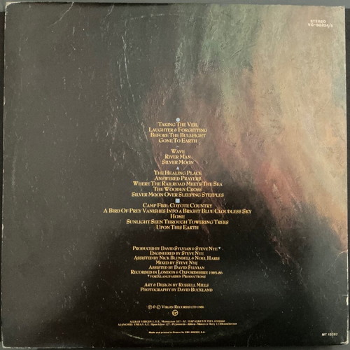 David Sylvian Gone to Earth vinyl album like new, double album