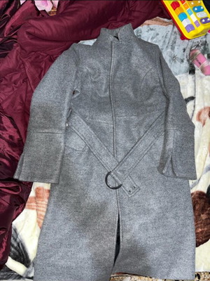 Women's coat gray like new, size S