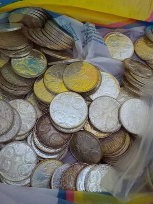 30 Drachma Silver Coins of 1963 used