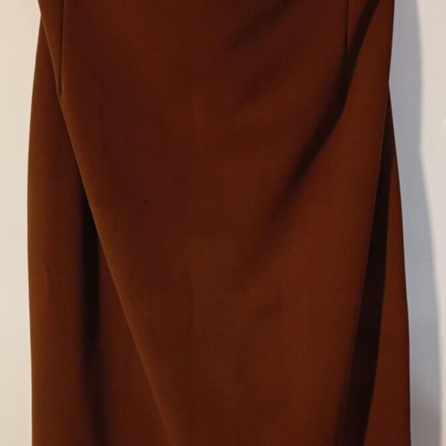 Winter skirt brown ecru used, plus size, slim fit
