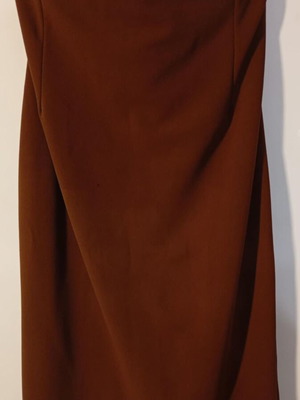 Winter skirt brown ecru used, plus size, slim fit