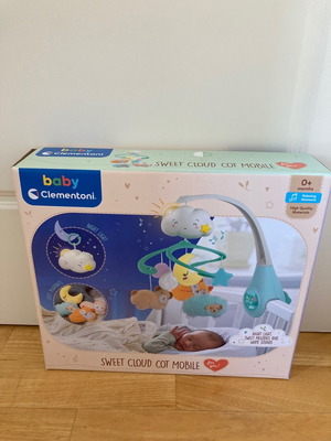 Clementoni Μόμπιλε Κούνιας Sweet Cloud Καινούργιο με Μουσική, Περιστροφή και Προτζέκτορα