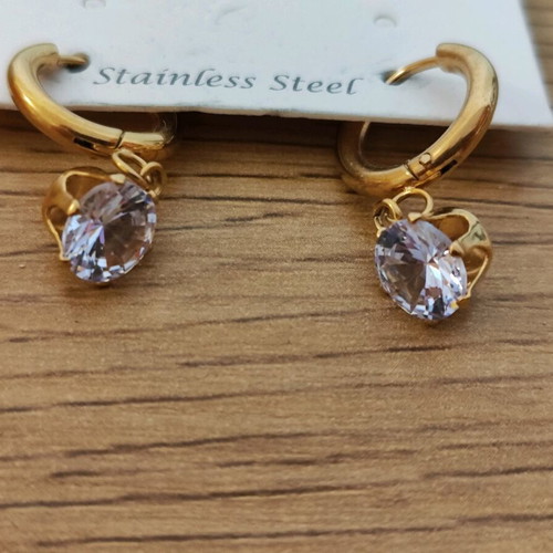 Earrings new gold and silver