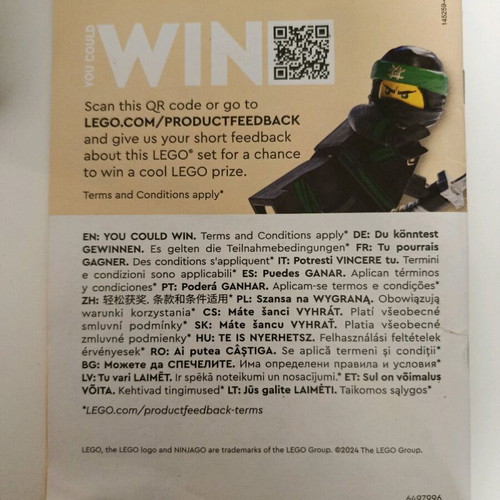 Lego Ninjago Mech Dragons Rising με 2 φιγούρες Sora και Wolf Musk Warrior σαν καινούργιο
