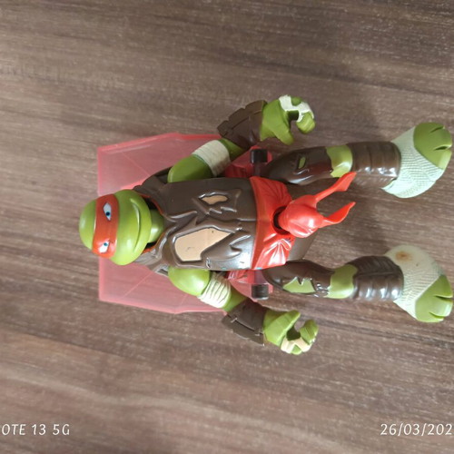 Ninja turtles figures used, height 14cm