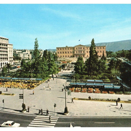 Collectible postcards used, pack of 10, Athens 1970-80