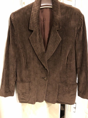 A-Style corduroy jacket like new, brown with pockets