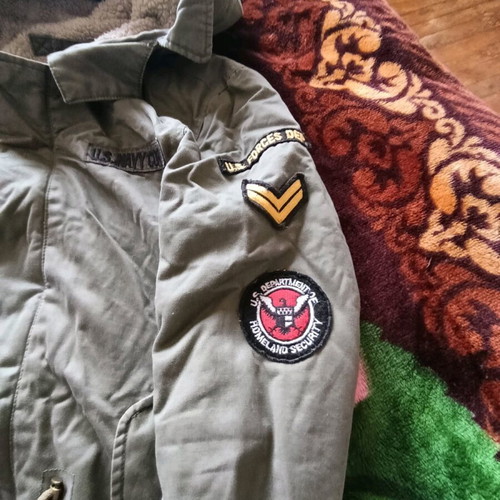 Black Number men's military jacket size S like new