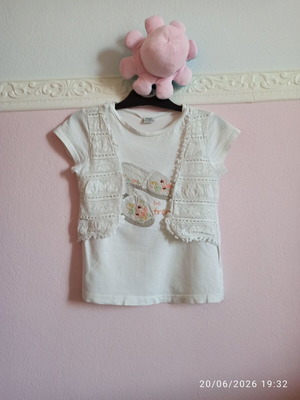 Mayoral blouse girl white size 8 like new