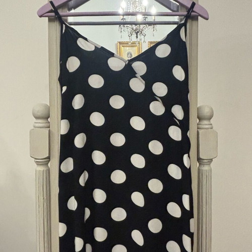 Sfera polka dot dress like new, size M, black and white