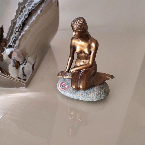The Little Mermaid Statue Souvenir From Copenhagen in Excellent Condition