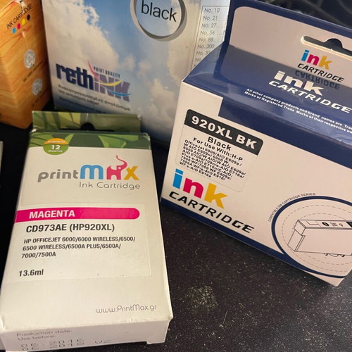 Printer ink cartridges new, pack of 24, compatible with HP printers