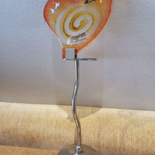 Handmade candlestick like new, height 25 cm