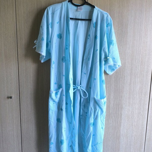 Women's robe like new, turquoise, size M-L