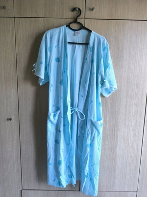 Women's robe like new, turquoise, size M-L