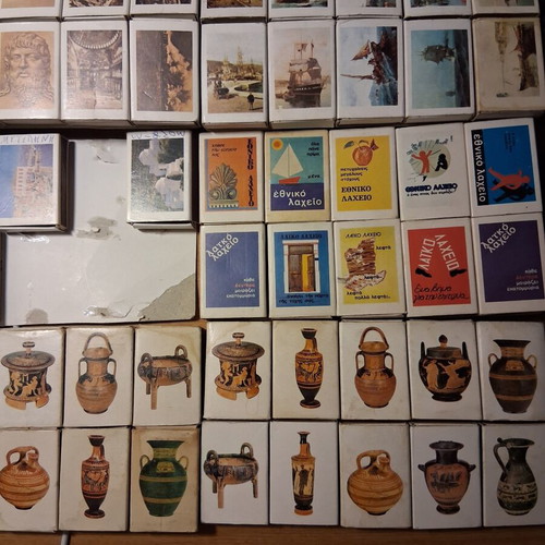 Matchboxes used, 55 pieces, 1980s themes