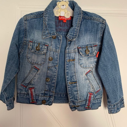 Denim jacket used, size 1 for 1-2 years old