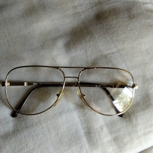 Vintage Aviator Eyeglass Frame gold, like new, size 56