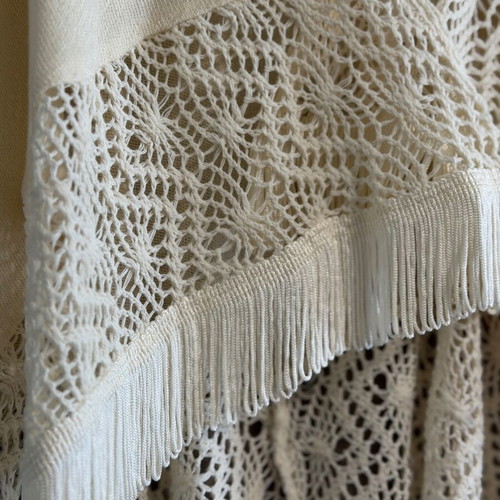 Boho vest Hollister like new, beige, one size