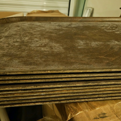 Serving trays used, pack of 9, 78x48 cm/inches
