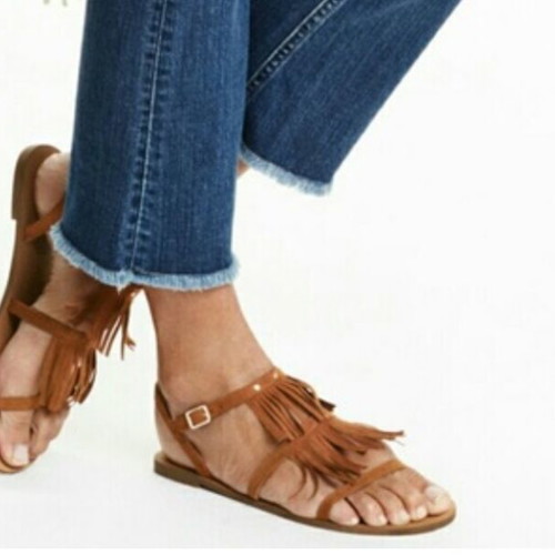H&M boho style suede sandals size 40 used