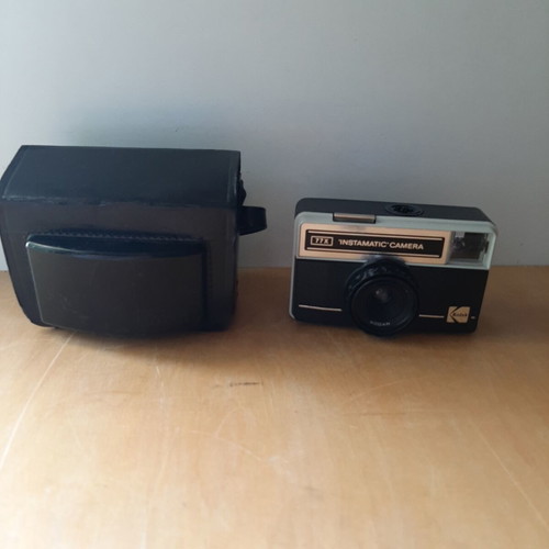 Kodak Instamatic 77X vintage analog camera used with original case