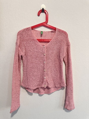 United Colors of Benetton pink knitted cardigan for girls 8-10 years