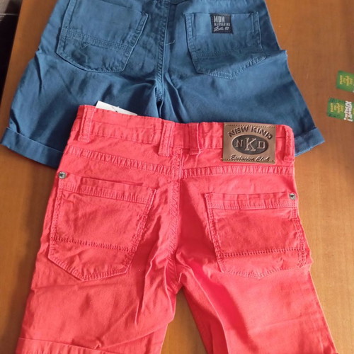 Boys' shorts size 4 new, blue Madarino and red New Kind