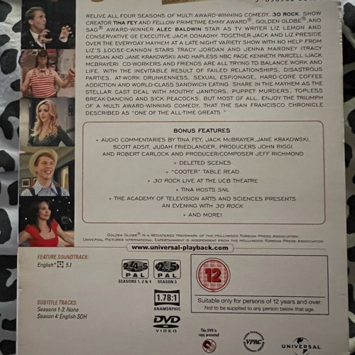 30 Rock DVD boxset like new, seasons 1-4