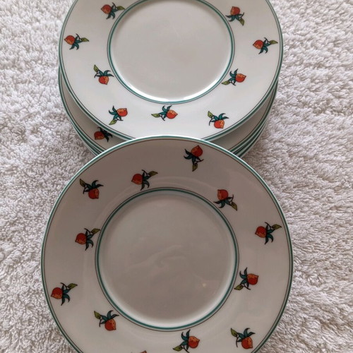 Porcelain dessert plates new, set of 5, 15 cm, made in Germany
