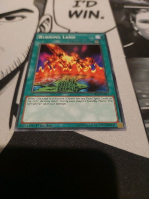 Burning Land κάρτα Yu-Gi-Oh! μεταχειρισμένη 1st Edition