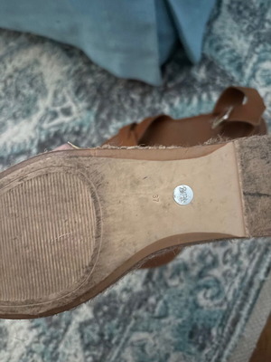 Zara leather platforms like new, brown