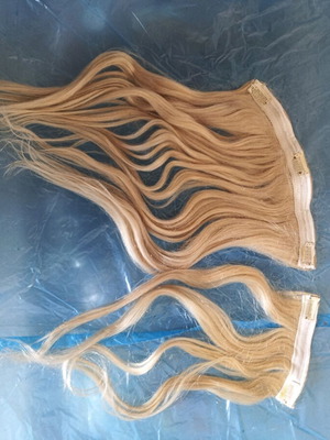 Extension Τρέσα Μαλλιών Body Wave σαν καινούργιο, ξανθό πλατινέ 18 ίντσες ποιότητα ΑΑΑΑ