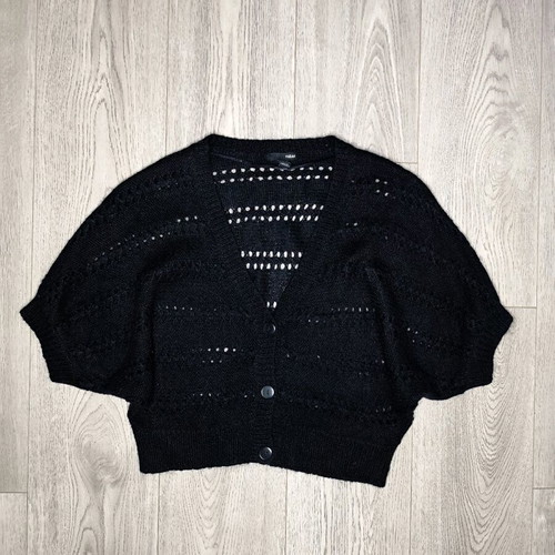 Short knitted cardigan H&M black, like new, size M
