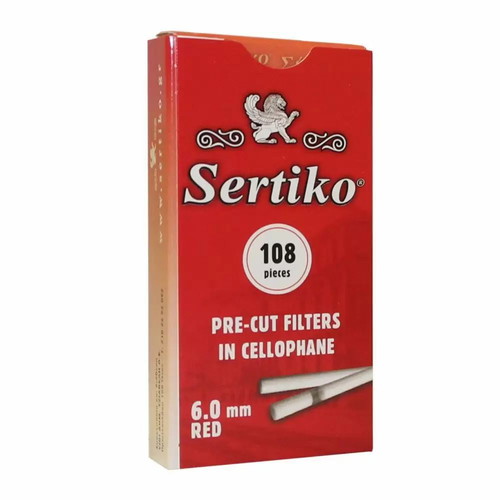 Sertiko filters 6mm red new, 108 pieces