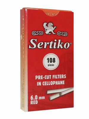 Sertiko filters 6mm red new, 108 pieces