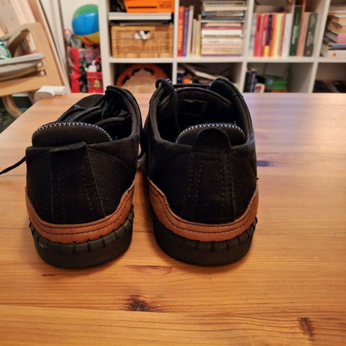Men's leather sneakers s'Oliver size 43 like new, black suede